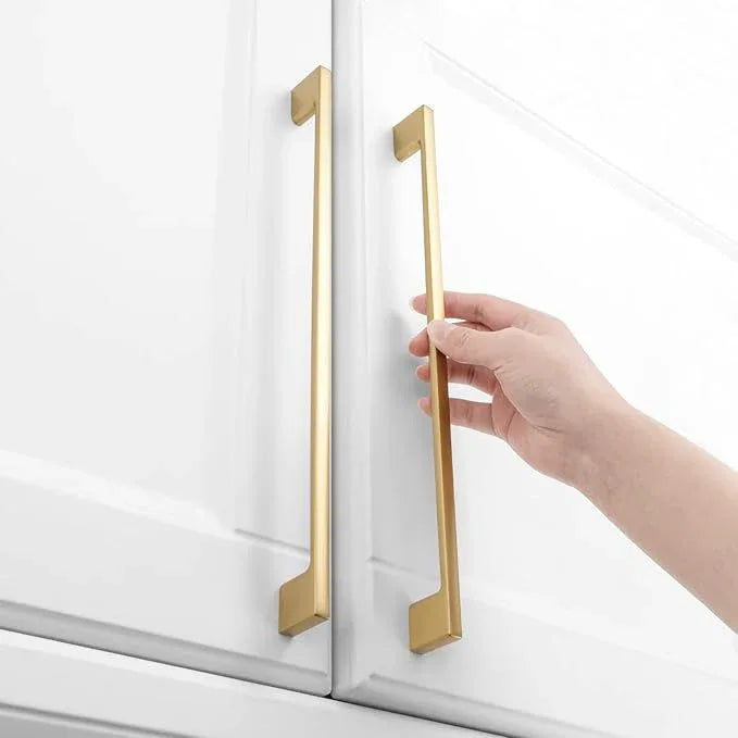 KOOFIZO 5 Pack 11-5/16 Inch Brushed Gold Kitchen Cabinet Pulls Gold Cabinet Handles Gold Cabinet Hardware for Kitchen Cabinets Drawer P01 Dresser Cupboard Bedroom Bathroom - ModernBath