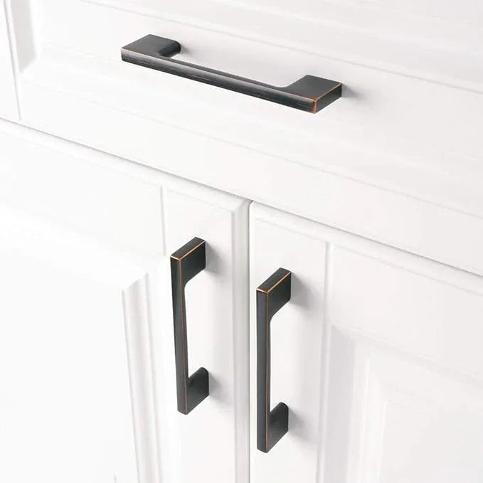 KOOFIZO 10 Pack 3-3/4 Inch Oil Rubbed Bronze Kitchen Cabinet Pulls Rubbed Bronze Cabinet Handles Bronze Cabinet Hardware for Kitchen Cabinets Drawer P01 Dresser Cupboard Bedroom Bathroom - ModernBath