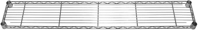 Shelving Inc. 8" d x 48" w Chrome Wire Shelving with 3 Tier Shelves, Weight Capacity 800lbs Per Shelf - ModernBath