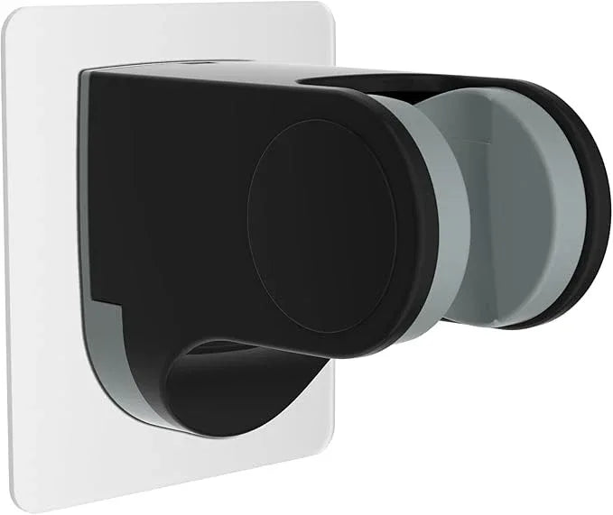 Hibbent Shower Head Holder, Strong Adhesive, Waterproof, Height Adjustable, Wall Mount, No Drilling, Matte Black - ModernBath