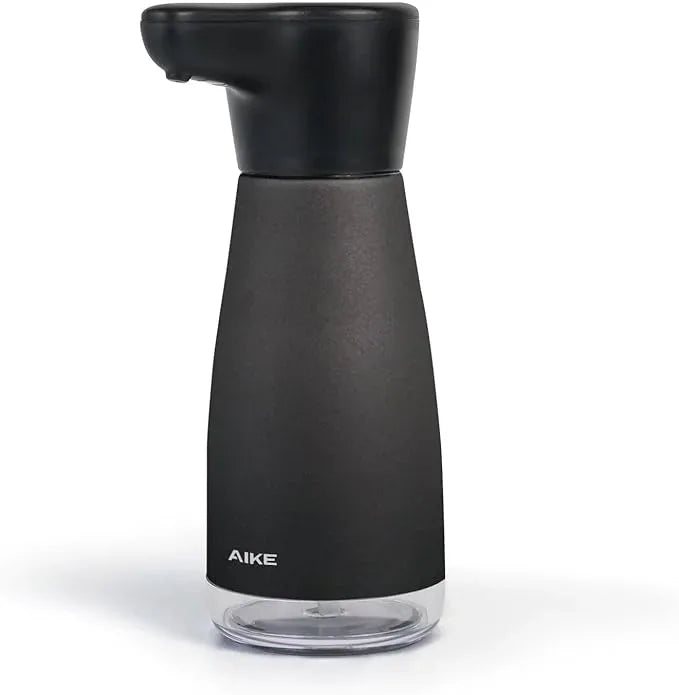 AIKE Magnetic Charging Waterproof Automatic Soap Dispenser for Liquid Soap Anti-Fingerprint Black Coating 14fl.oz. Model AK1337 - ModernBath