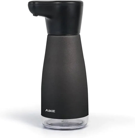 AIKE Magnetic Charging Waterproof Automatic Soap Dispenser for Liquid Soap Anti-Fingerprint Black Coating 14fl.oz. Model AK1337 - ModernBath