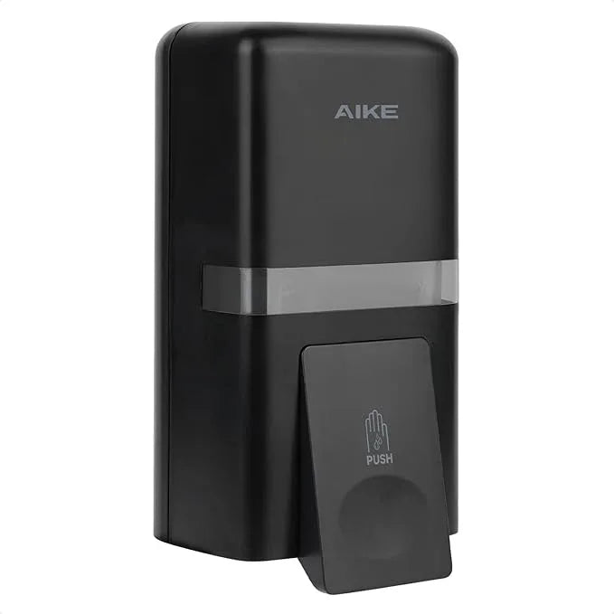AIKE Wall Mount Liquid Soap Dispenser, 27oz Large Capacity with Extended Pump for Commercial Bathrooms,AK1008(Black) - ModernBath