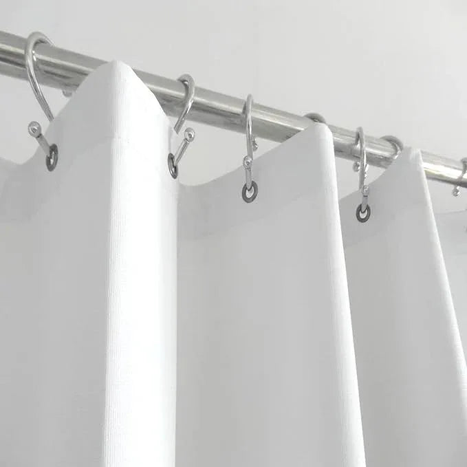 MhhYLL Flame Retardant Shower Curtain,Mesh Reinforced 15 G Vinyl Fabric for Bathroom Use 54 x 72 Inches - ModernBath