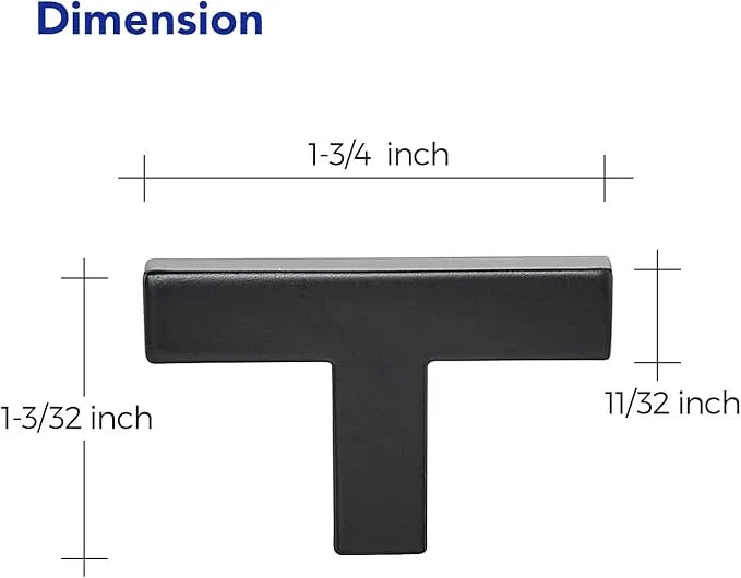 Ravinte 15 Pack Solid Single Hole Slim Square Bar Drawer Handles Kitchen Cabinet Handles Black Drawer Pulls Kitchen Cabinet Hardware Kitchen Handles Matte Black Cabinet Pulls - ModernBath