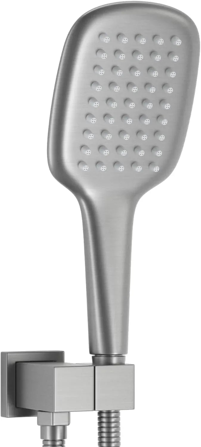 Brushed Nickel Shower Head Handheld HONGTONGSOWER Stainless Steel Bathroom showerhead Wand Hand-Held Sprayer with Extra Long Stainless Steel Hose - ModernBath