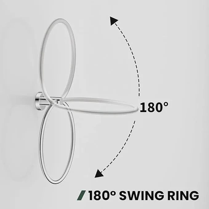 Toilet Paper Holder and Towel Ring Set 2PCS Wall Mount, Polished Chrome Bathroom Hardware Set, Stainless Steel Hand Towel Holder Toilet Paper Roll Holder Set, Bathroom Accessories for Bathroom Kitchen - ModernBath