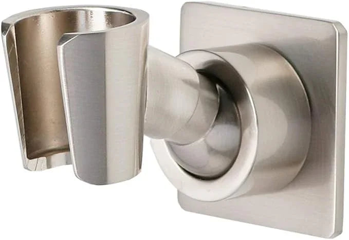 Shower Head Holder All Metal Handheld Shower Wand Bracket Adhesive Shower Wall Mount Holder Brass Shower Spray Holder Brushed Nickel, Drill Free Glue Installation - ModernBath