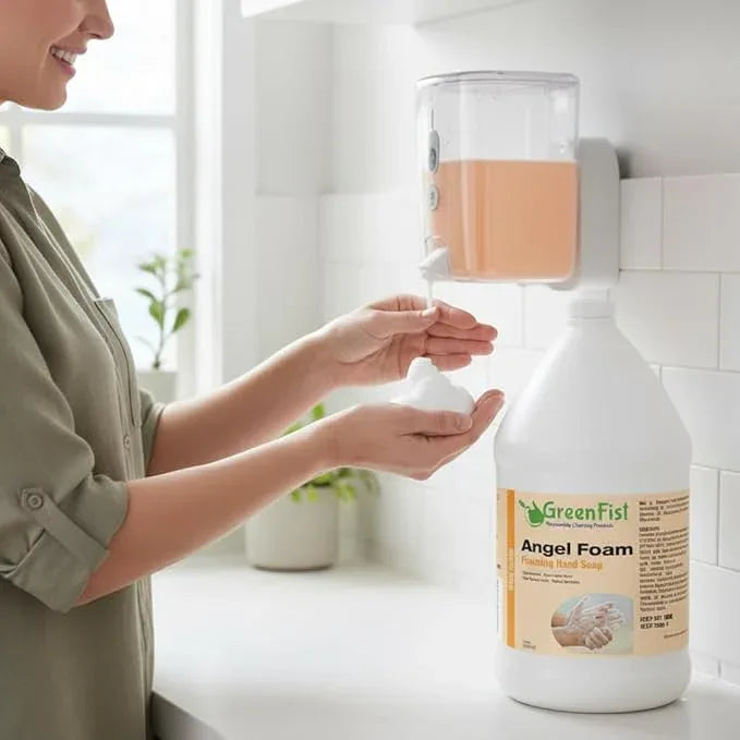 GreenFist Foaming Hand Soap Refills [ Foam Refill ] Gentle-Hand Wash Lemon Scent, 128 ounce (1 Gallon) - ModernBath