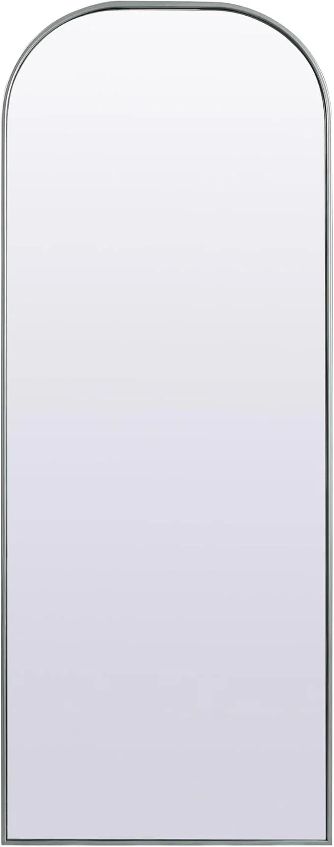 Illuminate, Metal Frame Arch Full Length Mirror 28X74 Inch in, Modern, Silver - ModernBath