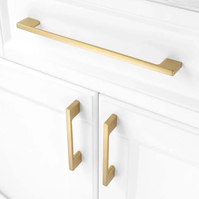 KOOFIZO 1 Pack 8-4/5 Inch Brushed Gold Kitchen Cabinet Pulls Gold Cabinet Handles Gold Cabinet Hardware for Kitchen Cabinets Drawer P01 Dresser Cupboard Bedroom Bathroom - ModernBath