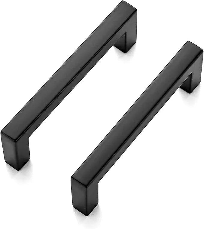 Ravinte 35 Pack Solid 3 Inch Center to Center Slim Square Bar Drawer Handles - Cabinet Hardware in Matte Black - Kitchen Pulls and Handles - ModernBath