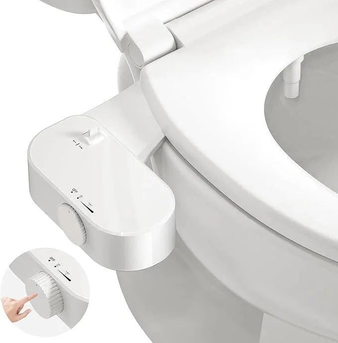 THAMEBA Bidet Attachment for Toilet Seat, Self-Cleaning Bidet Toilet Seat Attachment with Adjustable Bidet Angle (White) - ModernBath