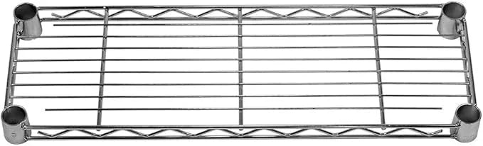 Shelving Inc. 8" d x 24" w Chrome Wire Shelving with 3 Tier Shelves, Weight Capacity 800lbs Per Shelf - ModernBath