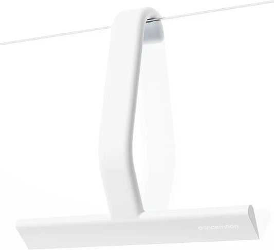 dancemoon JustHang Shower Squeegee for Glass Doors, All-One-Piece Silicone with Built-in Hook Design for Easy Hanging and Cleaning, 10 Inch White - ModernBath