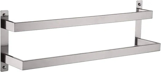 KOKOSIRI Hand Towel Bars Bathroom 2-Tiers Ladder Towel Rails 20 Inches Towel Holders Wall Mounted Towels Shelves Rack Brushed Stainless Steel, B5008BR-L20 - ModernBath