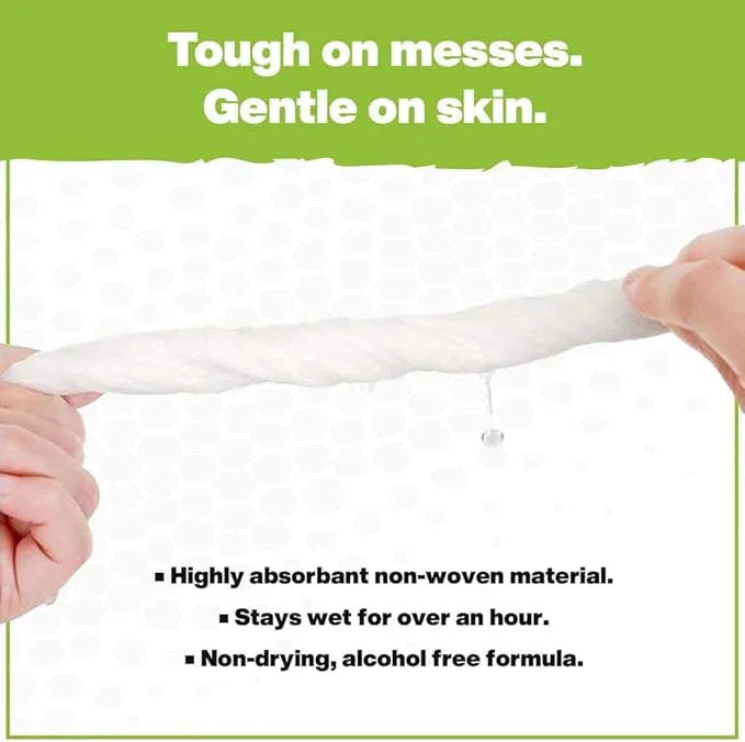 Crocodile Cloth PowerSCRUB - 40 (15" x 10") Heavy Duty Cleaning Wipes - Dual-Surface Cloths, Moist, Absorbent, & Disposable - Safe on Skin & Multiple Surfaces - ModernBath