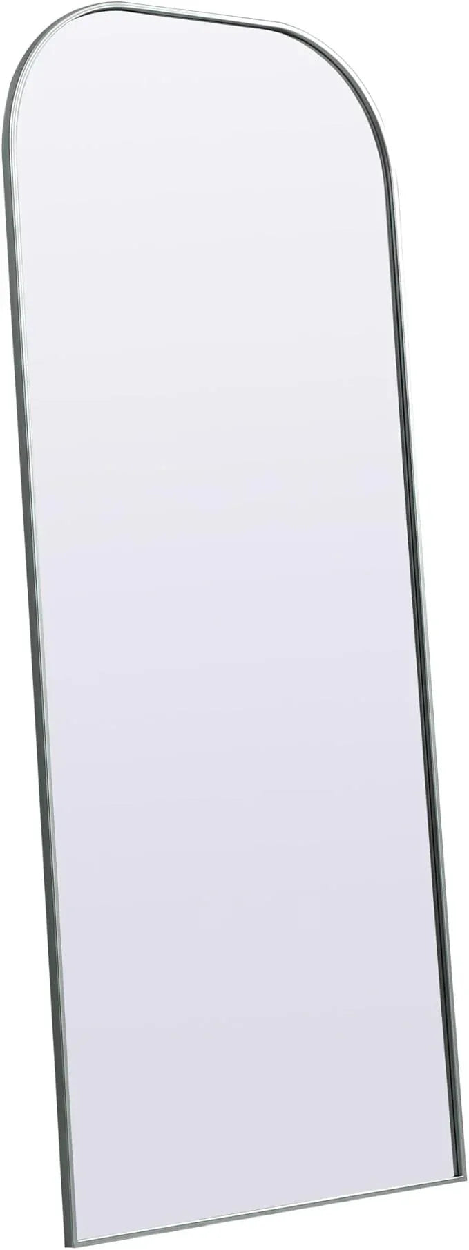 Illuminate, Metal Frame Arch Full Length Mirror 32X76 Inch in, Modern, Silver - ModernBath