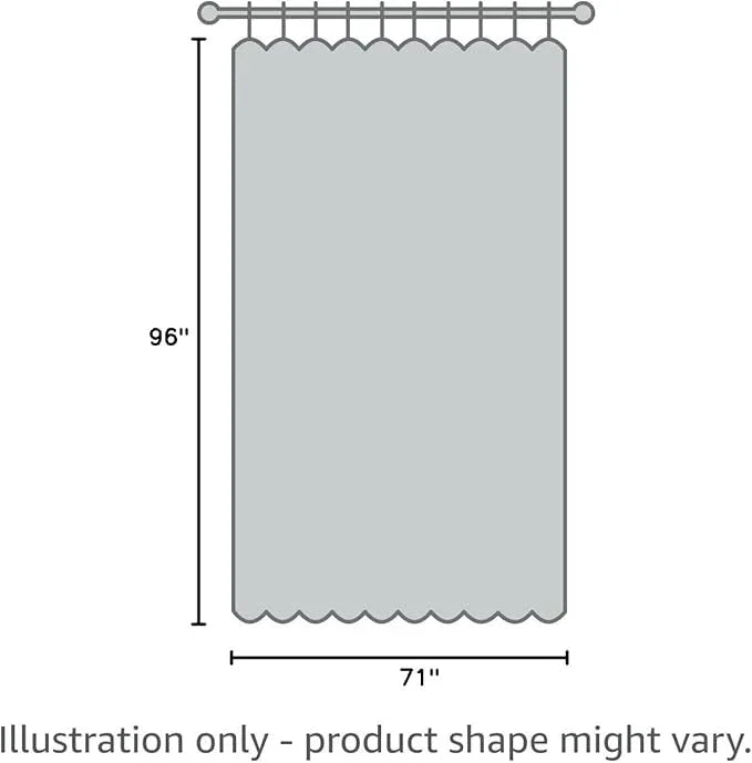 Premium PEVA Frost Shower Curtain Liner with Magnets & Suction Cups 96 x 71 in. Long - ModernBath