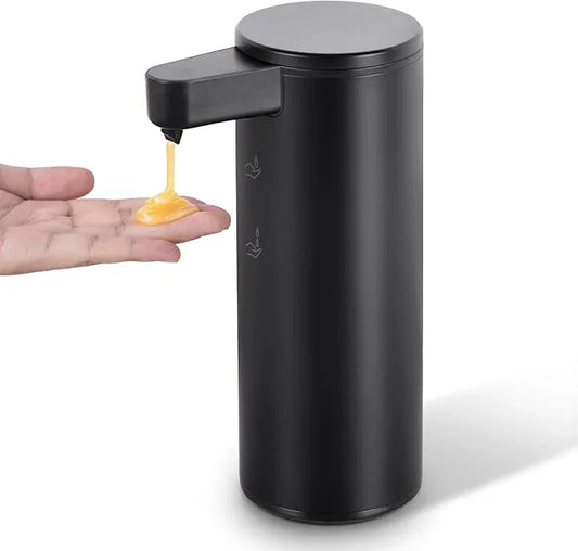 Automatic Soap Dispenser Stainless Steel with Sensor Infrared Soap Dispenser Electric IPX5 Waterproof USB-C Charging Motion Sensor for Kitchen & Bathroom Black, 9oz - ModernBath