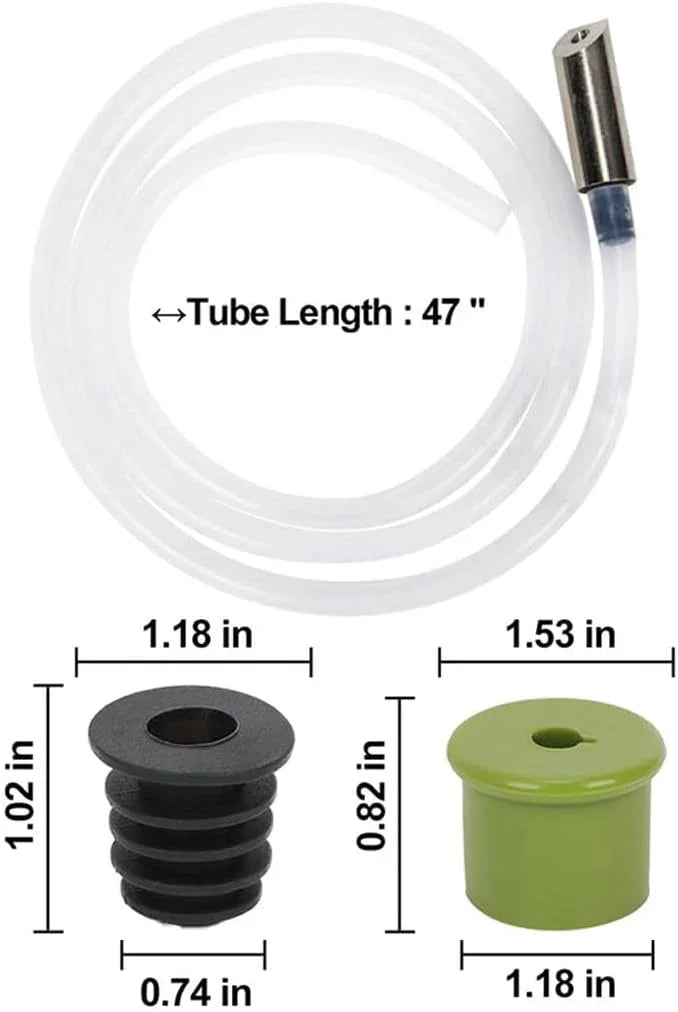 Sink Soap Dispenser Extension Tube Kit with Upgraded Check Valve, with 47" Under Counter Soap Dispenser Tube for Kitchen Sink, Powerful Suction for Countertop Kitchen Sink Accessories - ModernBath