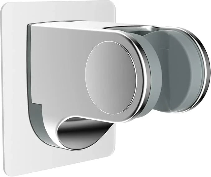 Hibbent Showerhead Holder, Strong Adhesive and Waterproof Handheld Shower Holder and Bracket, Height Adjustable Shower Wand Holder, Wall Mount, No Drilling, Chrome Finish - ModernBath