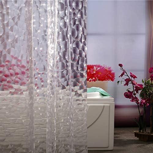 Adwaita 3D Bubbles Shower Curtain Liner,No Odors,Eco Friendly (Clear) - ModernBath