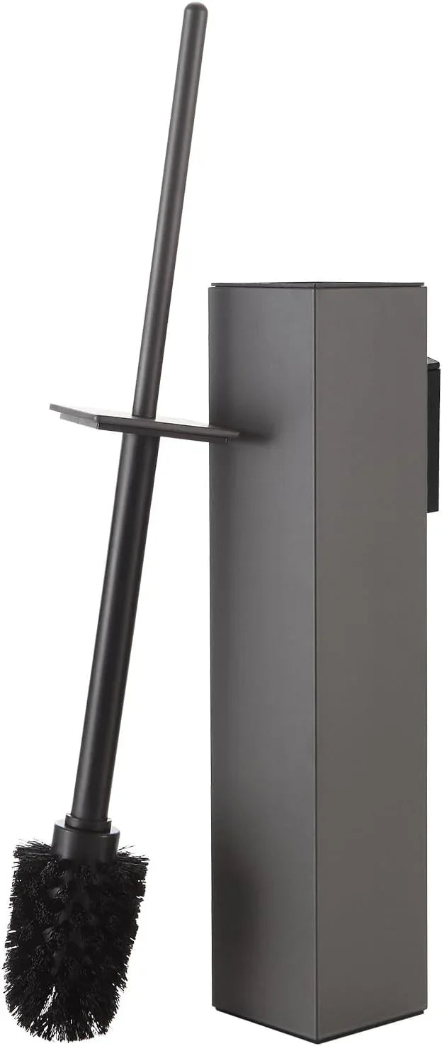BGL Toilet Brush and Holder Set Gun Grey Wall Mounted for Bathroom Square Design - ModernBath
