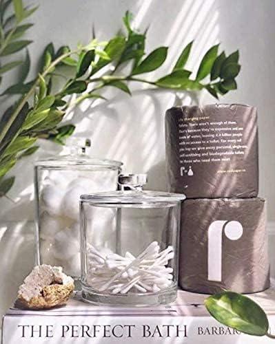 Reel Premium Toilet Paper - 24 Rolls of Toilet Paper - 3-Ply Made From Tree-Free - Zero Plastic Packaging, Septic Safe - ModernBath
