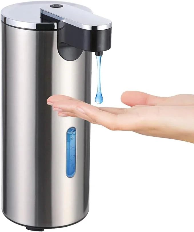 Automatic Soap Dispenser, Automatic Soap Dispenser Touchless, Kitchen & Bathroom, 3 Adjustable Volume for Liquid Soap, Water-Resistant, Hotel, Restaurant and School, Clog-Free, Stainless Steel - ModernBath