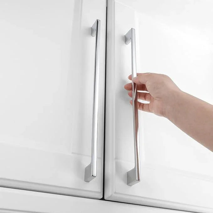 KOOFIZO 1 Pack 11-5/16 Inch Polished Chrome Kitchen Cabinet Pulls Chrome Cabinet Handles Chrome Cabinet Hardware for Kitchen Cabinets Drawer P01 Dresser Cupboard Bedroom Bathroom - ModernBath