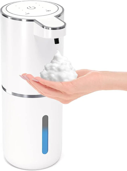 MTYGK Automatic Foaming Soap Dispenser,Touchless Foam Soap Dispenser,12.8oz Rechargeabled Wall Mounted Smart for Bathroom and Kitchen Dish Soap,Easy for Toddlers(White) - ModernBath