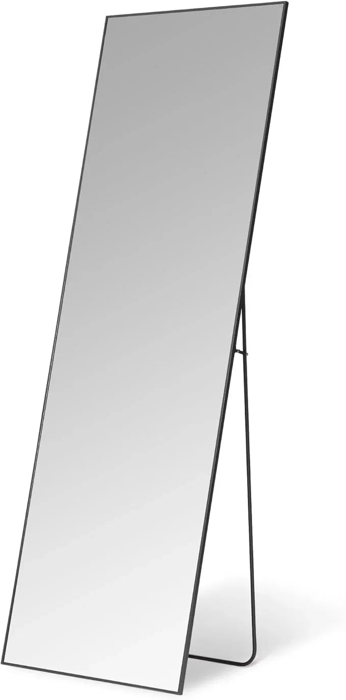 Amazon Basics Full Length Floor Mirror, 64 x 21 x 0.55 inches, Black - ModernBath