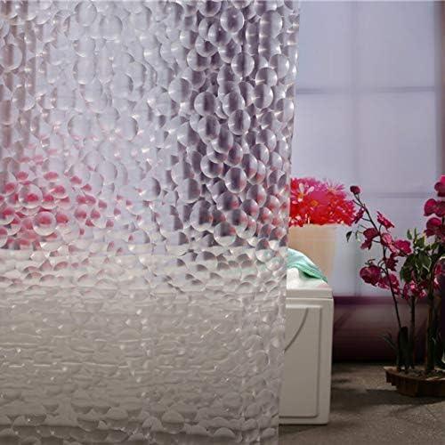 Adwaita 3D Bubbles Shower Curtain Liner,No Odors,Eco Friendly (Clear) - ModernBath