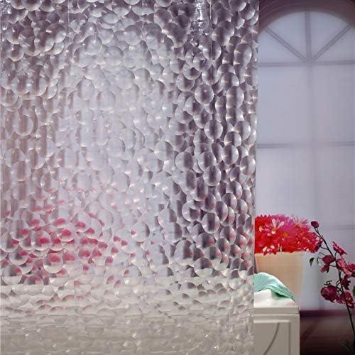 Adwaita 3D Bubbles Shower Curtain Liner,No Odors,Eco Friendly (Clear) - ModernBath