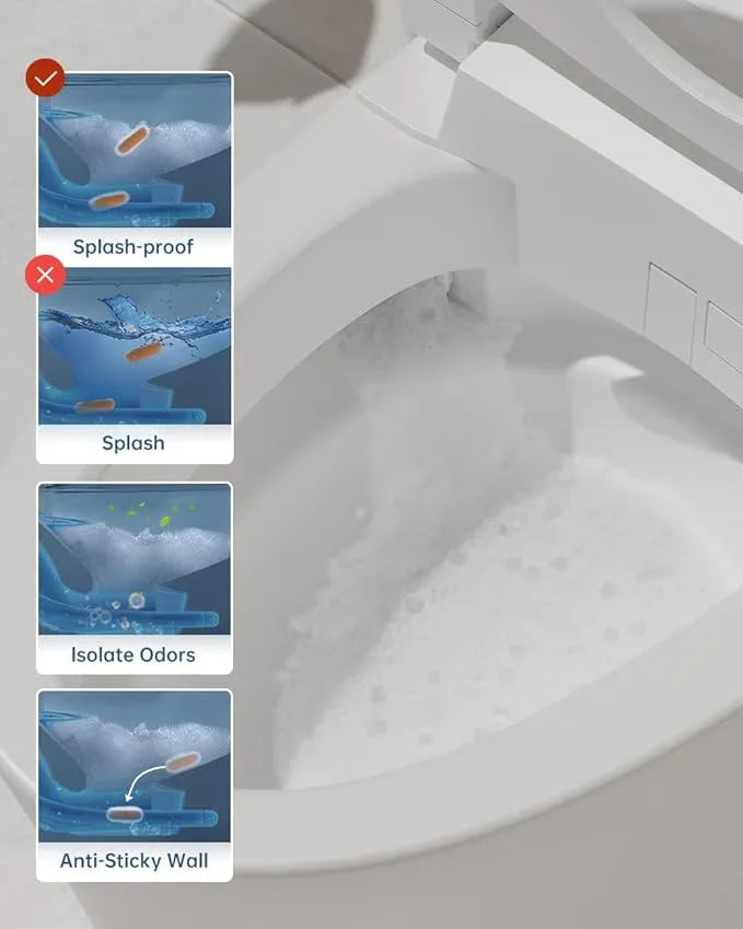EPLO Smart Toilet Bidet with Auto Open Close,Foam Shield,1000G MaP Flush Score,ADA Comfort Chair Height,Blackout Flush,Heated Seat,Air Dryer,One Piece Modern Elongated Toilet with Tank Pump E18PRO - ModernBath