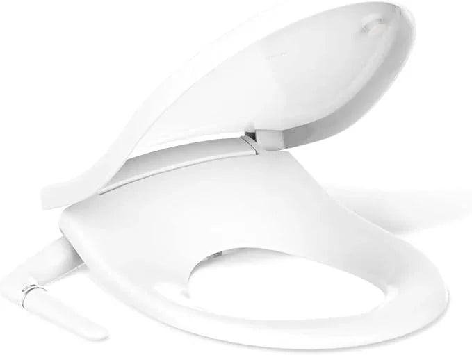 Kohler PureWash M250 Manual Round Bidet Toilet Seat, White, Quiet-Close Lid Prevents Slamming, Easy Installation with Quick-Release Hinges, Adjustable Spray Position & Pressure - ModernBath