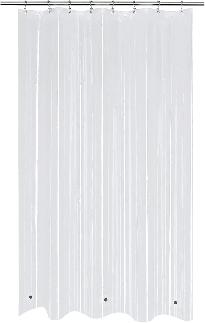 Mrs Awesome RV Stall Shower Curtain Liner with 3 Magnets 47 x 64 inch, Waterproof Thick PEVA Shower Liner for Bathroom 47x64, Clear - ModernBath
