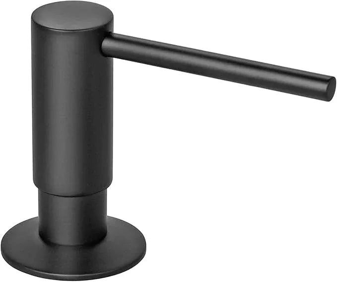 Samodra Sink Soap Dispenser, Metal Pump Head Liquid Lotion Countertop Kitchen Bathroom Soap Dispenser with 17 OZ PET Bottle (Black Matte) - ModernBath
