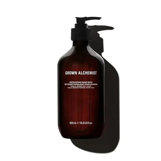 Grown Alchemist Exfoliating Hand Wash. Vanilla, Orange Peel + Pumice & Aloe. Gentle Cleanser Softens & Revitalizes Skin, 16.9 Ounce (500mL). - ModernBath