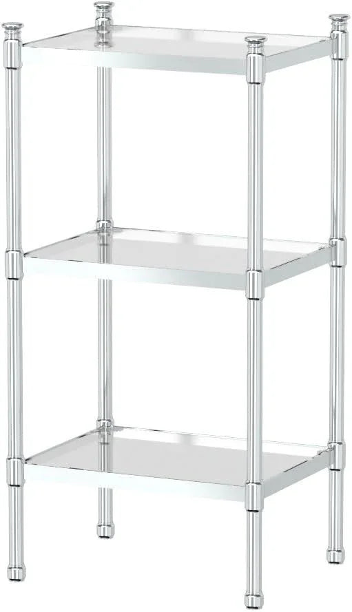 Gatco 1351 3-Tier Rectangle Taboret in Chrome - ModernBath