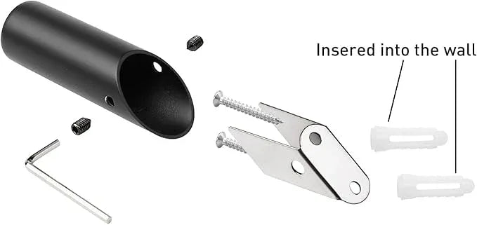 NINETREX Black Wall Hooks Matte Black Towel Hook Modern Robe Hooks SUS 304 Stainless Steel Heavy Duty Hook for Bathroom Entryway Bedroom Coat Key Mudroom Garage, Wall Mounted 6 Pack - ModernBath
