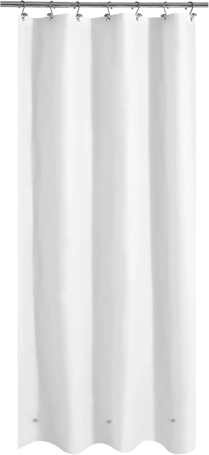 Mrs Awesome Stall Shower Curtain Liner 36x72, PEVA Plastic Shower Liner for Bathroom Lightweight & Waterproof, 36 x 72, White - ModernBath