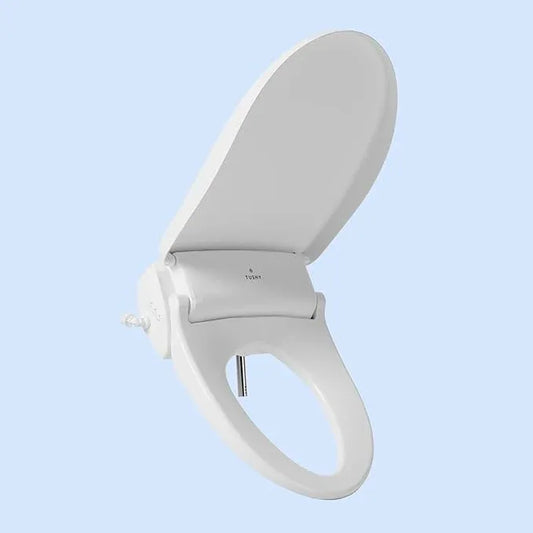 TUSHY Ace 2.0 Round Electric Bidet & Heated Seat. A Luxury Clean. Seat Sensor & Soft Close Lid. Self Cleaning Nozzle, Remote Control Water Temp, Pressure Control, and Air Drier. - ModernBath