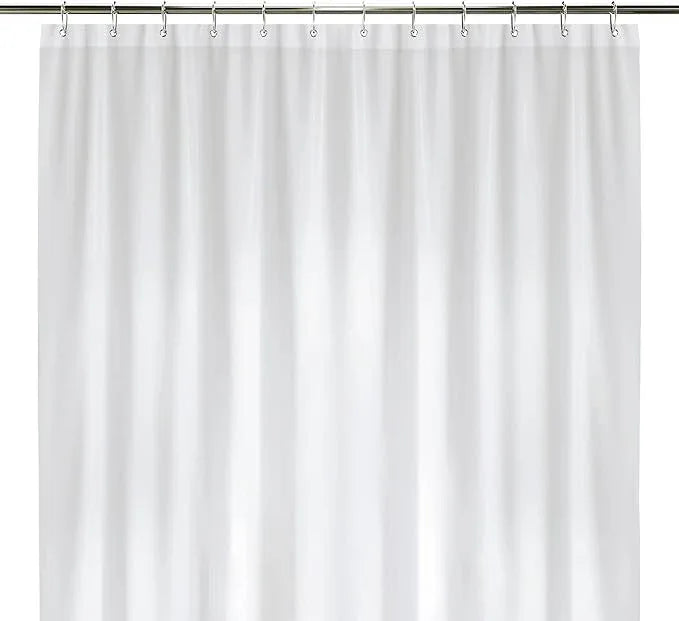 LiBa Bathroom Shower Curtain - Waterproof Plastic Shower Curtain Premium PEVA Non-Toxic with Rust Proof Grommets White 8G Heavy Duty Bathroom Accessories 72x84 - ModernBath