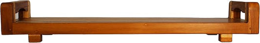 EcoDecors, 34 inch, with LiftAid Handles, Bath Tray for Tub, Bath Tub Tray Wood, Bathtub Table, Caddy for Bathtub in Natural Teak