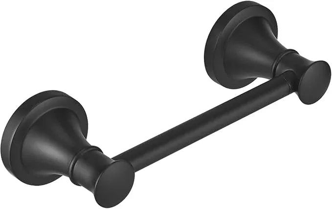 RUMOSE Toilet Paper Roll Holder Bathroom Flexible Pivoting Tissue Handle on Wall Mounted Matte Black Rustproof Toilet Tissue Roll Holder,Stainless Steel - ModernBath