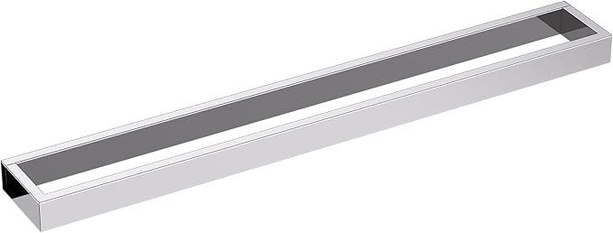 TNOMS Single Towel Bar Towel Holder Bathroom Hardware Accessories,Stainless Steel Wall-Mounted Towel Rack Towel Rail,24 Inches Polished Chrome - ModernBath