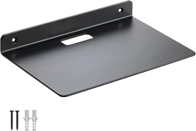 Floating Wall Shelves, 3.0mm Thick Aluminium Alloy Small Floating Shelf, Suitable for Bedroom, Living Room, Bathroom, Kitchen, Office Etc(Black, 9 Inch), 9 inch Wide Shelf - ModernBath