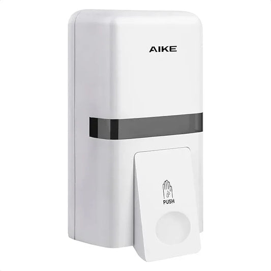 AIKE Wall Mount Liquid Soap Dispenser, 27oz Large Capacity with Extended Pump for Commercial Bathrooms,AK1008(White) - ModernBath